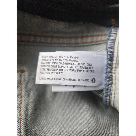 Isabel Maternity Over The Belly Midi Denim Shorts NWT Size 17 - Picture 4 of 4